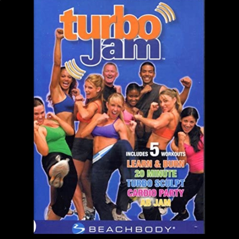 “TURBO JAM” Set of 2 DVD’S 
FREE Spiral “Results Guide Book” Included  NWOT
